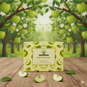 🍏 Green Apple Handmade Soap – Nourish & Revitalize(100g)