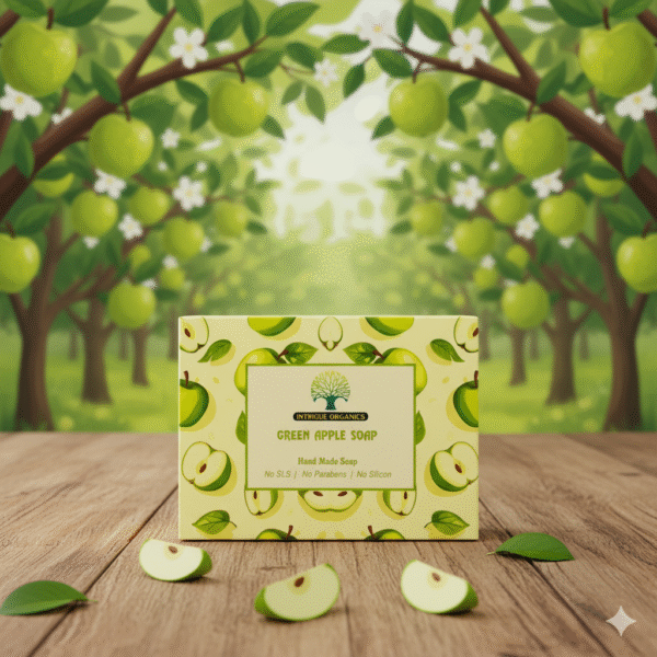 🍏 Green Apple Handmade Soap – Nourish & Revitalize(100g)