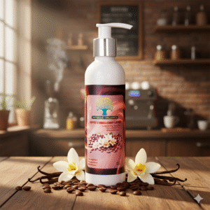 Intrigue Organics Coffee & Vanilla Body Lotion – Hydrating & Exotic Aroma (200ml)