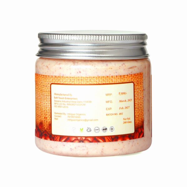 Intrigue Organics Coffee & Vanilla Face Scrub – Exfoliate, Brighten & Protect (200gm) - Image 4