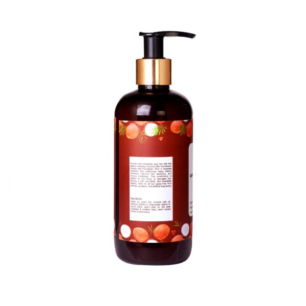 Intrigue Organics Coconut Milk Conditioner with Fenugreek – Hydrate & Strengthen (300ml) - Image 3