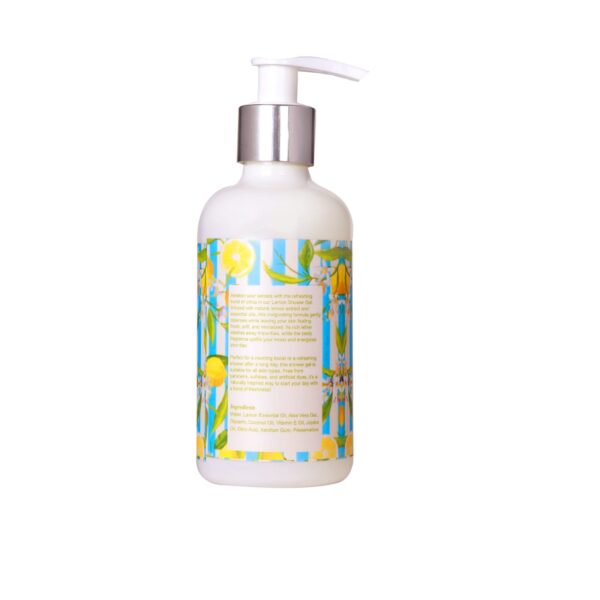 Intrigue Organics Lemon Shower Gel – Refreshing & Purifying Bath (200ml) - Image 3