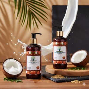 Intrigue Organics Coconut Milk Conditioner with Fenugreek – Hydrate & Strengthen (300ml)