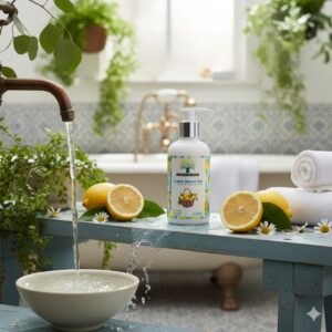 Intrigue Organics Lemon Shower Gel – Refreshing & Purifying Bath (200ml)