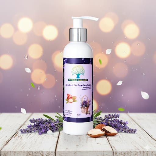 Intrigue Organics Lavender & Shea Butter Body Lotion β Calm & Nourish (200ml)