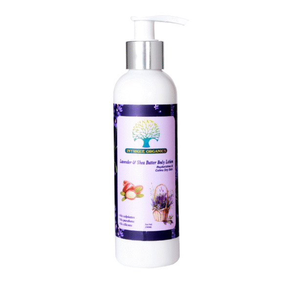 Intrigue Organics Lavender & Shea Butter Body Lotion – Calm & Nourish (200ml)