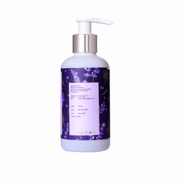 Intrigue Organics Lavender Shower Gel – Relaxing & Skin Healing Cleanser (200ml) - Image 4