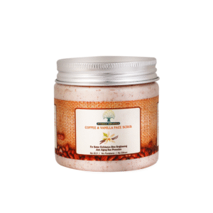 Intrigue Organics Coffee & Vanilla Face Scrub – Exfoliate, Brighten & Protect (200gm)