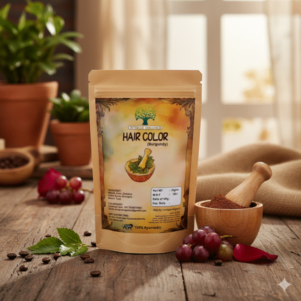 Intrigue Organics Hair Color - Burgundy (25gm) - Image 2