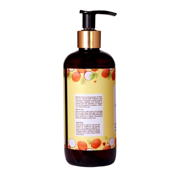 Intrigue Organics Coconut Milk Shampoo with Fenugreek – Cleanse & Strengthen (300ml) - Image 3