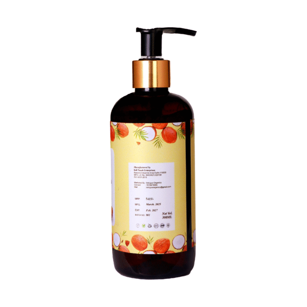 Intrigue Organics Coconut Milk Shampoo with Fenugreek – Cleanse & Strengthen (300ml) - Image 4
